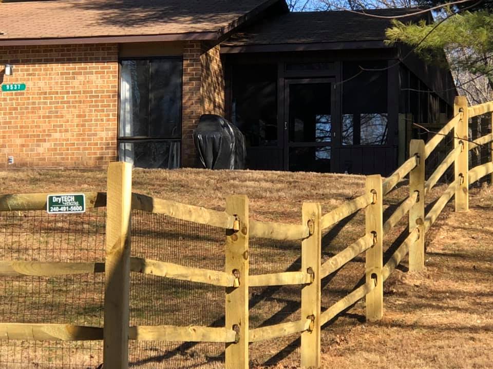 Wood Wire Fence Wood Fencing