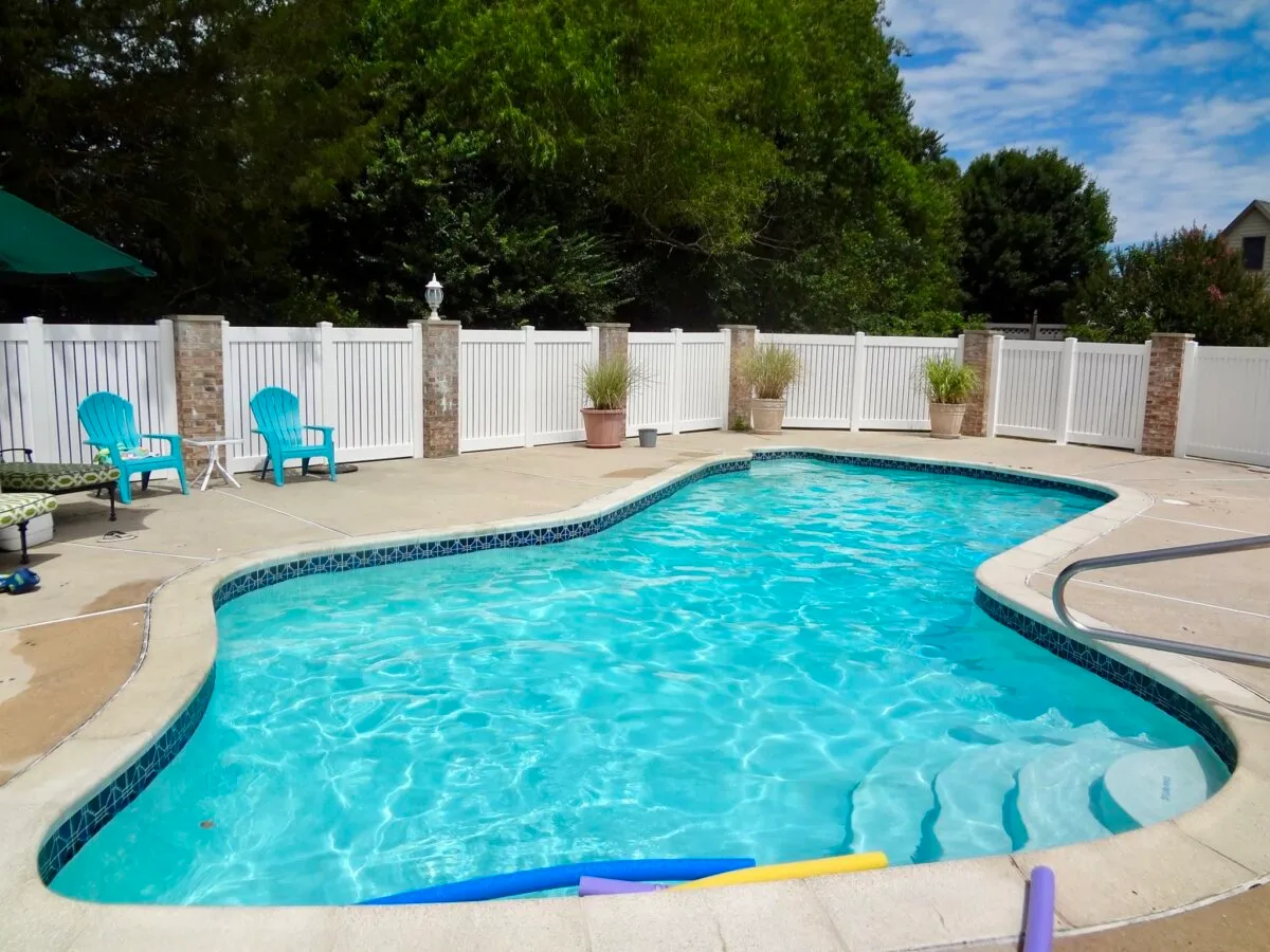 Semi Private Fence for Home Pool