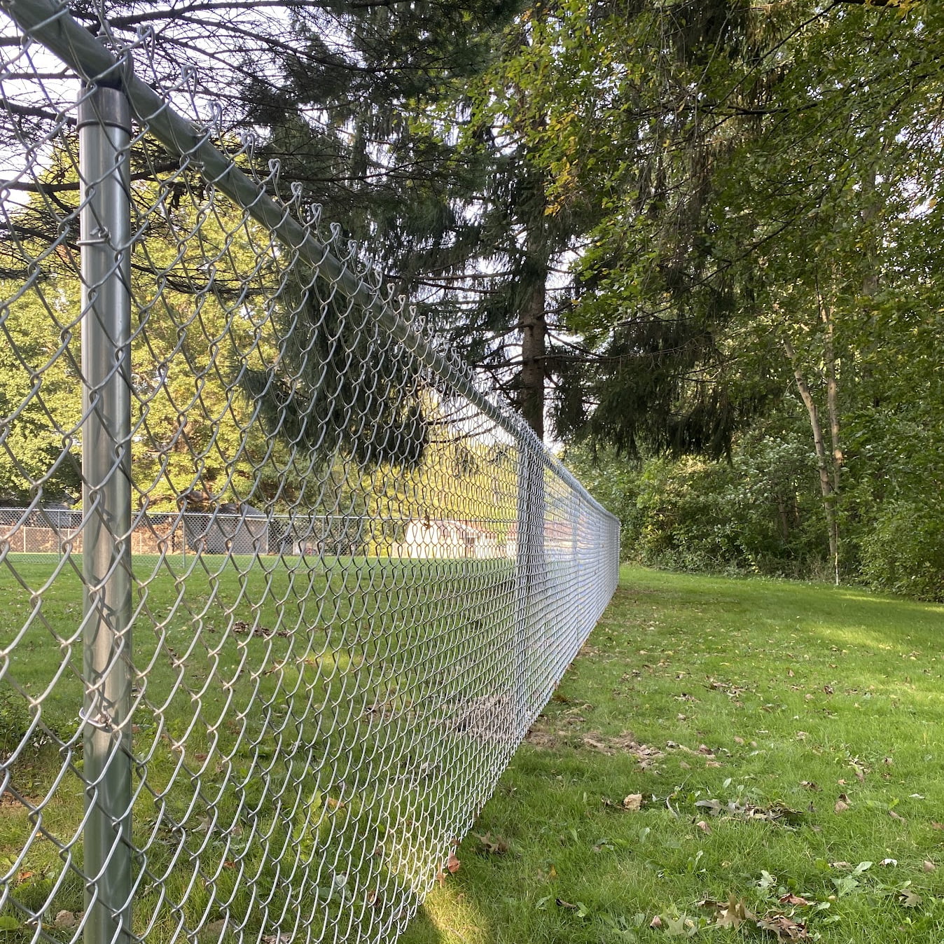 Chain Link Fence Surrounding a Property